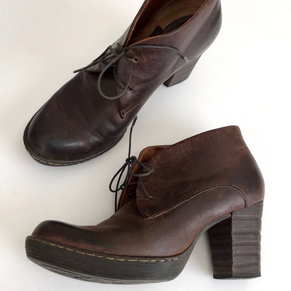 Born crown oil distressed platform bootie 3” heel - Picture 8 of 8